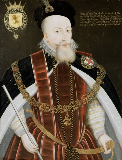 Portræt af Robert Dudley (1532-88) jarl af Leicester af English School